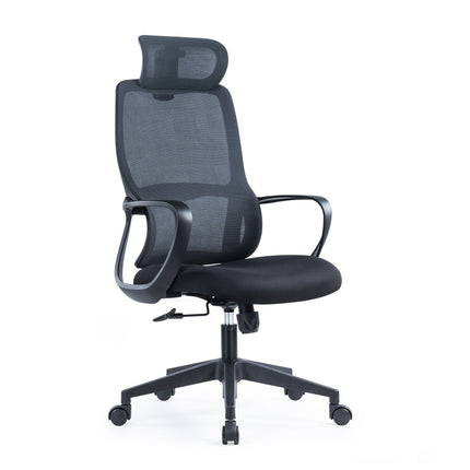 Office Chair DCH-317A | High resilience and high density sponge | Comfortable and breathable | Ergonomic design supports human waist curve | Fixed armrest