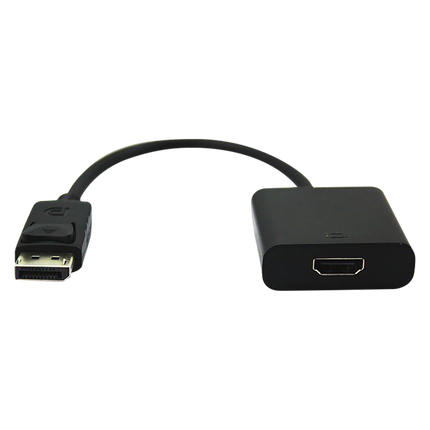 Volkano Port series DisplayPort to 4K HDMI converter 10cm -  black