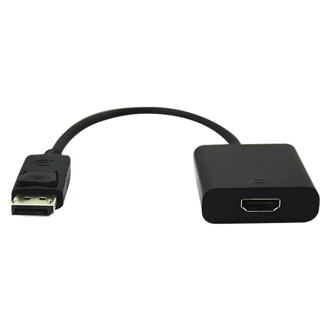 Volkano Port series DisplayPort to 4K HDMI converter 10cm -  black