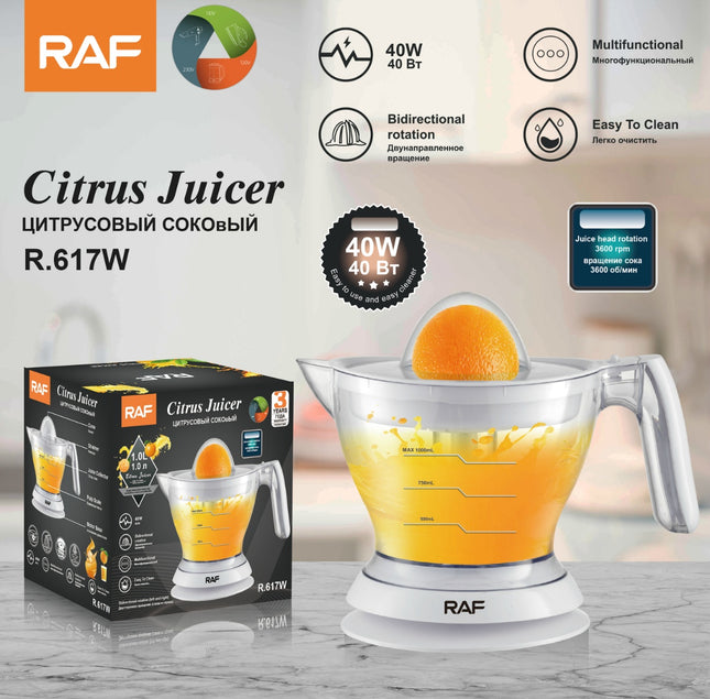 RAF Citrus Juicer | Bidirectional Rotation | Multifunctional | Easy To Clean