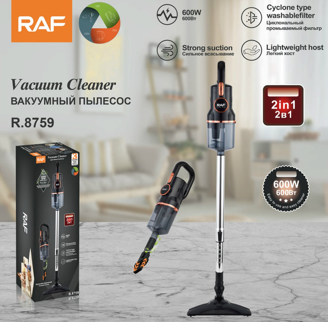 RAF 2-in-1 Vacuum Cleaner | 600W | 0.7L Dust Capacity | Lightweight Host | Strong Suction