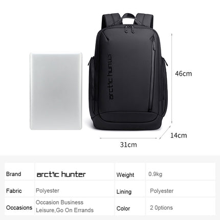 Arctic Hunter backpack Bag | 15.6-inch | Polyester Fiber | Waterproof | Multipler Storage | USB | Shoulder Strap Card Pocket | Sunglasses Hook