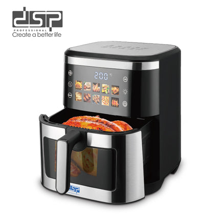 DSP 10L Digital Air Fryer with Dual Heating & 10 Preset Menus