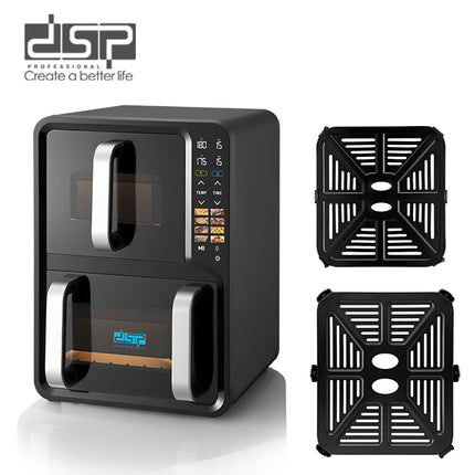 DSP Dual Basket Air Fryer 5L+7L Vertical Design with 8 Presets