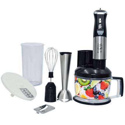 RAF 6-in-1 Hand Blender  | 1500W | Fast Start | Three Buttons | 500ml Blender Jar | S-Blades