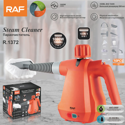 RAF Steam Cleaner | 1000W | 400ml Actual Volume | 135 temperature control