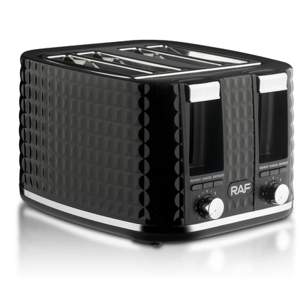 RAF 4 Slice Toaster | 1500W | Stainless steel | Card Slot Design | Fast and Time Saving