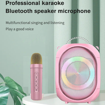 Portable Speaker | Bluetooth | USB | TF Card | FM Radio | Button Volume Control | Wireless Microphone