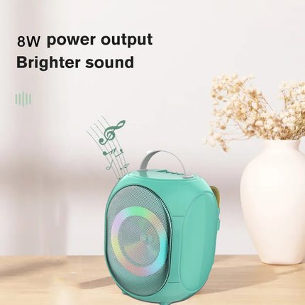 Portable Speaker | Bluetooth | USB | TF Card | FM Radio | Button Volume Control | Wireless Microphone