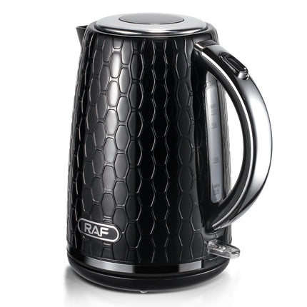 RAF Electric Kettle | 1850-2200W | Rapid Boiling | BPA Free | Lead Lamp | 360 Swivel Base | Automatic Switch off