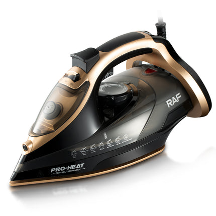 RAF Electric Steam Iron | 2600W | Vertical Steaming | Gold Ceramic bottom |  Thermostat Controlled