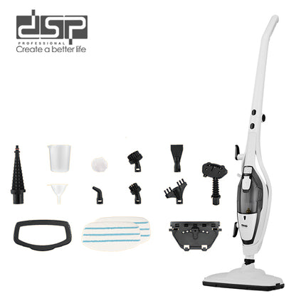 DSP 10-in-1 Steam Mop 1500W with Detachable Handheld Unit - Black