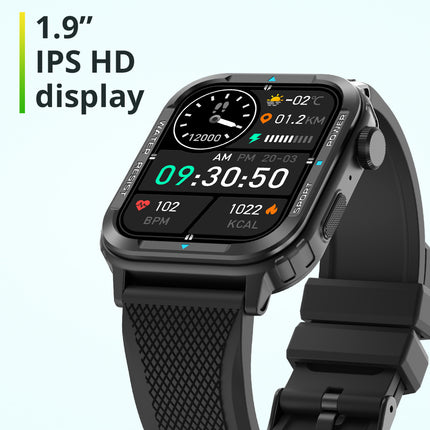 COLMI M41 Smart Watch |1.9” HD Screen | Rotary Button | Bluetooth Call | Calculator Function | Voice Assistant | IP67 Waterproof | up to 7 days Battery Life | Multiple Sports modes | Smart Notifications Reminder