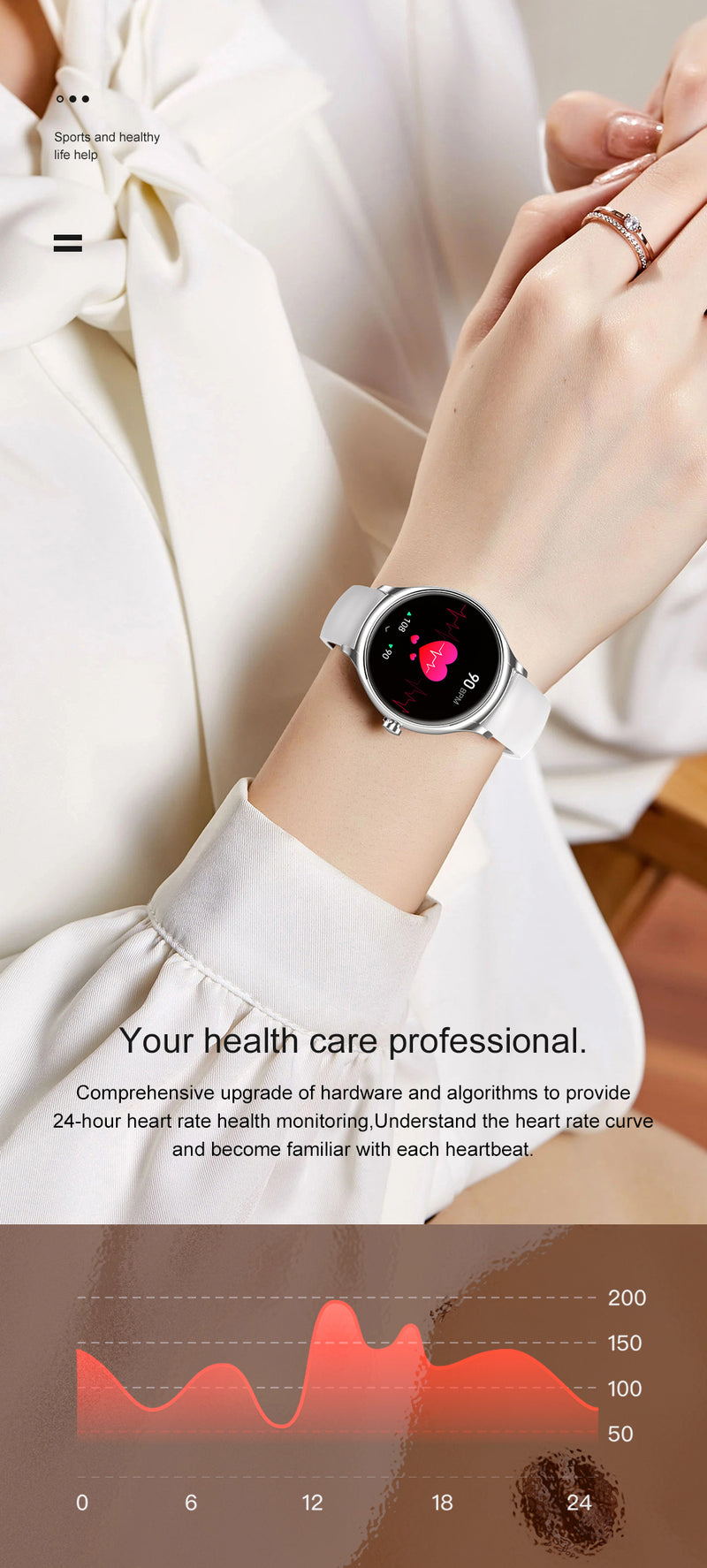 COLMI L10 Smart Watch | 1.4” Full Screen Touch Display | Healthy Life help | Bluetooth Calling | Blood Oxygen Monitoring | Sleep Monitoring | Multiple Sports modes |IP67 Waterproof | Female Menstrual Period