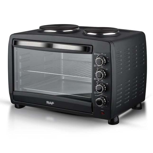 RAF Electric Oven | 45L Capacity |  1800W+1600W Power | Hot Plate | Visual Glass Door | Temperature Control