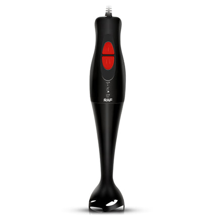 RAF Hand Blender - 300W with Stainless Steel Blade, Copper-Clad Aluminium Motor, and Stylish Black and White Design