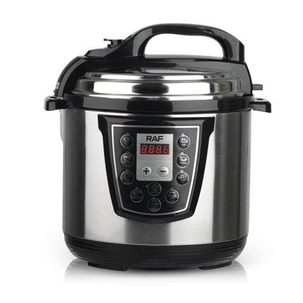 RAF 6L Electric Pressure Cooker with 1000W Power, Multi-Function Menu, 24-Hour Appointment, and Constant Temperature Control