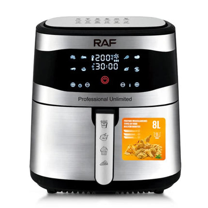 RAF Air Fryer | 8L Capacity | 1800W | Adjustable Temperature | Easy To Clean