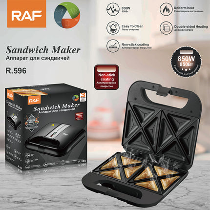 RAF Sandwich Maker | Double Sided Heating | Uniform Heat | Non-Stick Coating | Easy to Clean