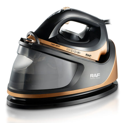 RAF Electric Steam Iron | 2300-2600W | Adjustable Temperature Control | 1.8m Rubber Power Cord, and VDE Plug