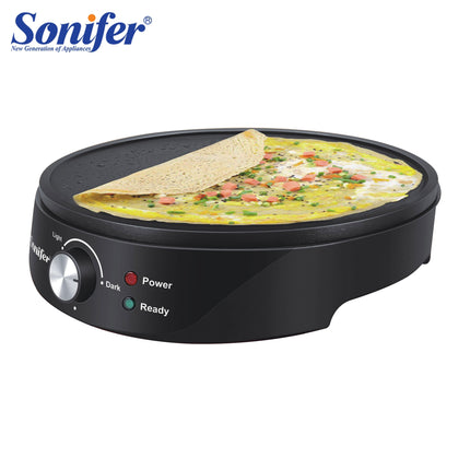 Sonifer Crepe Maker | 1200W | Non-stick Coating | Cool-touch
