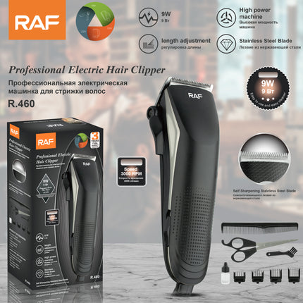 RAF Professional Electric Hair Clipper | High power machine | Stainless Steel blade | length adjustment