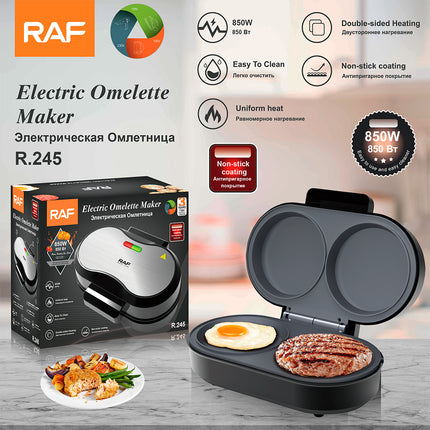 RAF Electric Omelette Maker | 850W | Double-Sided Heating | Easy to Clean