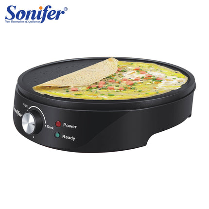 Sonifer Crepe Maker | 1200W | Non-stick Coating | Cool-touch