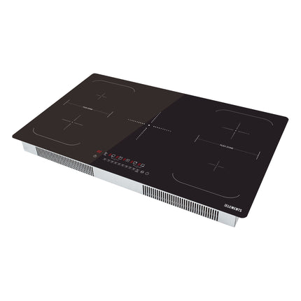 KB ELEMENTS 5 HOBS induction cooker + flex zone with 4mm panel thickness, overheat protection, and 9 power levels