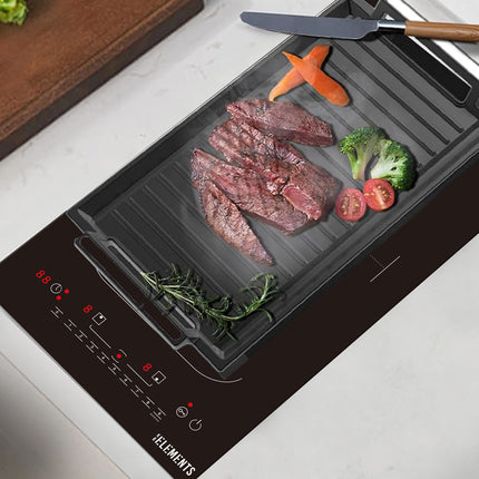 KB ELEMENTS 2 HOBS induction cooker + flex zone with 9 power levels, 9 power levels and overheat protection