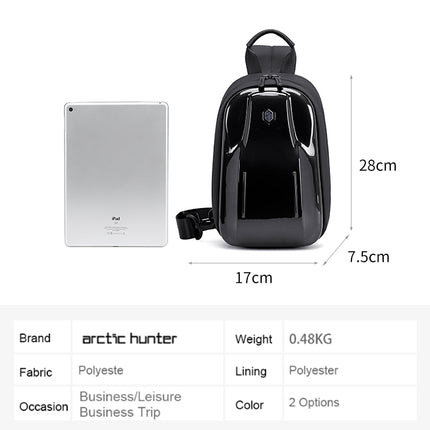 Arctic Hunter Chest Bag | Back Anti-Theft pocket | Anti-Splash and Anti-Fouling | Comfortable Handle