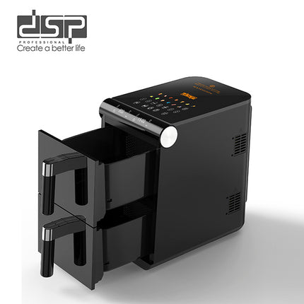 DSP Dual Air Fryer Stack 6L+6L 1700W with 13 Preset Menus