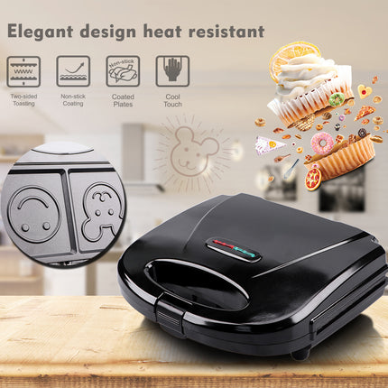 Raf Sandwich Maker | 750W | Non-stick Coating | Double-Sided Heating | Easy to Clean