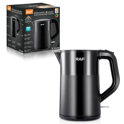 RAF Electric Kettle 1.7L Capacity | 2200W | Bpa Free interior | Led Lamp | Auto Off