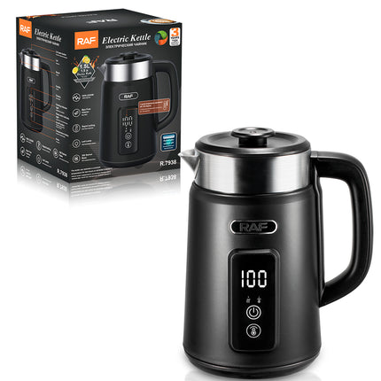 RAF Electric Kettle | 1850-2200W | Rapid Boiling | BPA Free | Lead Lamp | 360 Swivel Base| 3 years warranty