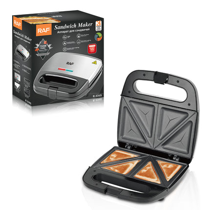 RAF Sandwich Maker | Non-stick Coating | uniform heat | Double Sided Heating