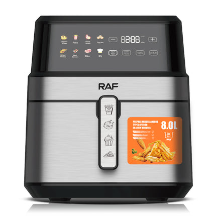 RAF Air Fryer | 5L Capacity | 1700W | Multi-Purpose Machine | 360° Air Circulation | Oli Can Be Reduced by 80% | Easy To Clean