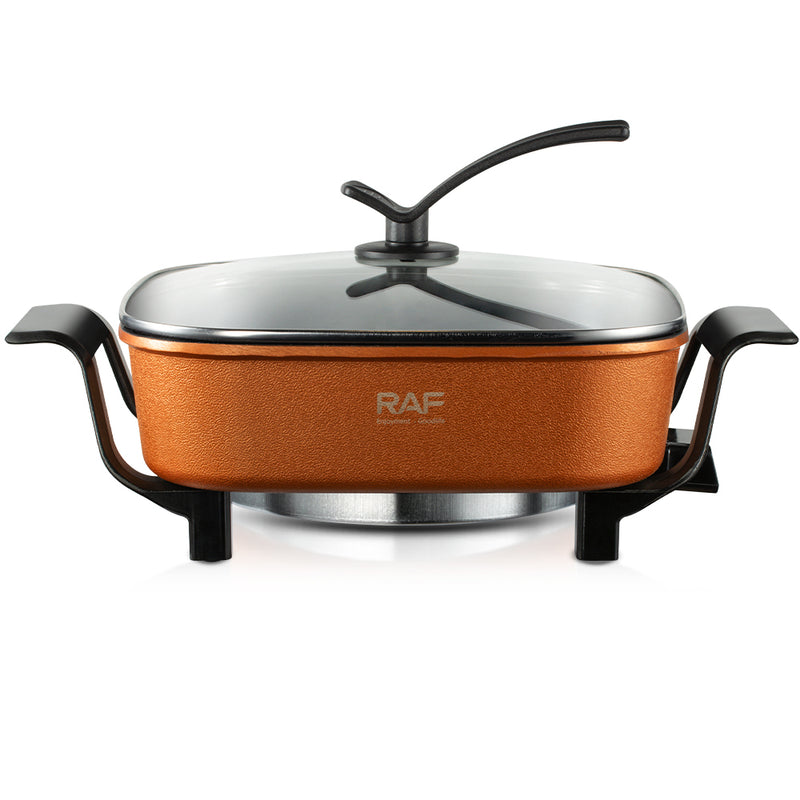 RAF Electric Hot Pot | 1350W | High capacity | Knob Control | Nonstick Coating | Easy to Clean