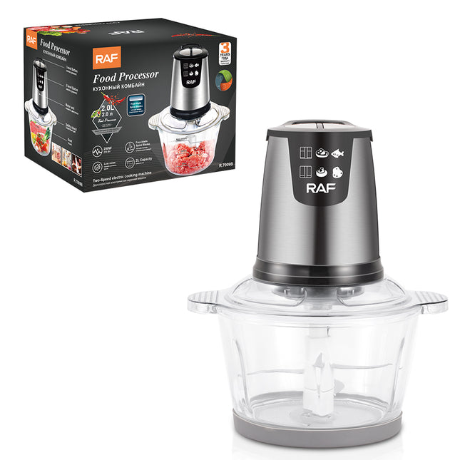 RAF Food Processor | 250W | 2L Capacity | 4 Blades | Low Noise