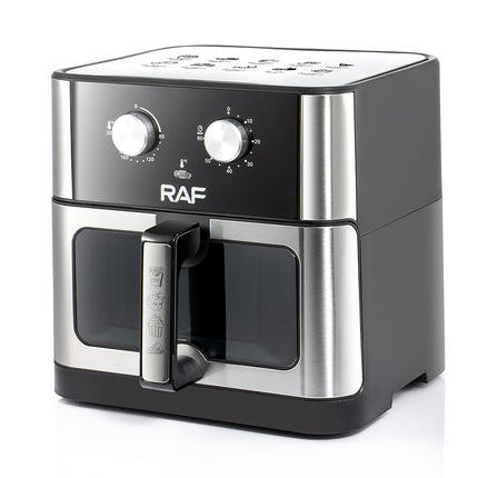 RAF Air Fryer | 1800W | 10L Capacity | Heating Indicator | Temperature Control | Non-stick skillet &amp; basket