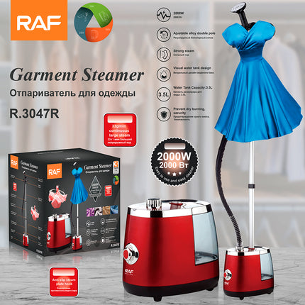 RAF Garment Steamer | 2000W | 3.5L Water Tank Capacity | Temperature Control | Continuous Large Steam
