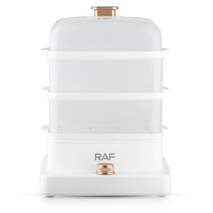 RAF Food Steamer | 12L Capacity | Rapid Steam Release | 1300ml Volume | 1000-1200W | 220-240V~ 50/60Hz