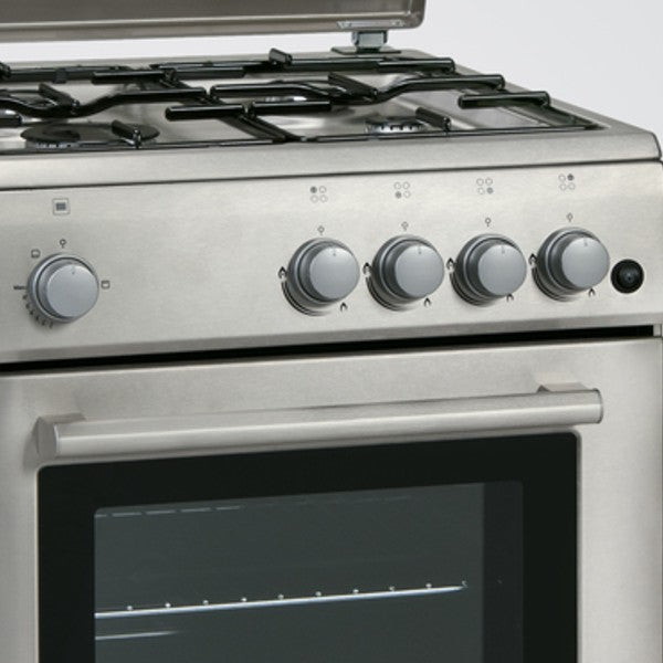 FREESTANDNG GAS OVEN 60CM | COLOUR INOX | WITH IGNITION | BULB IN OVEN | IGNITION,