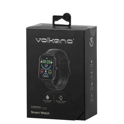 Volkano Chroma Series Smartwatch with black strap