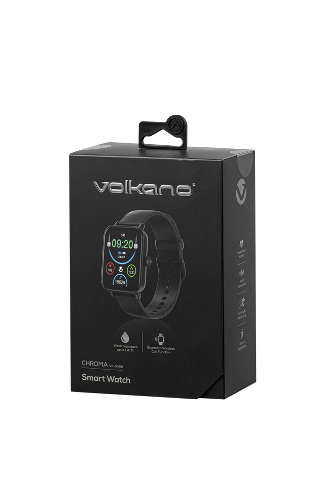 Volkano Chroma Series Smartwatch with black strap