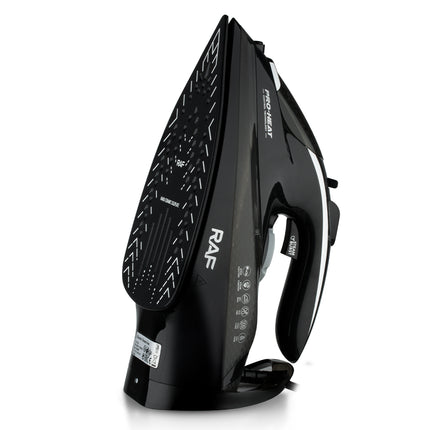 RAF Electric Steam Iron | 2800W | Burst of Steaming | Nano Ceramic Soleplate | Self Cleaning