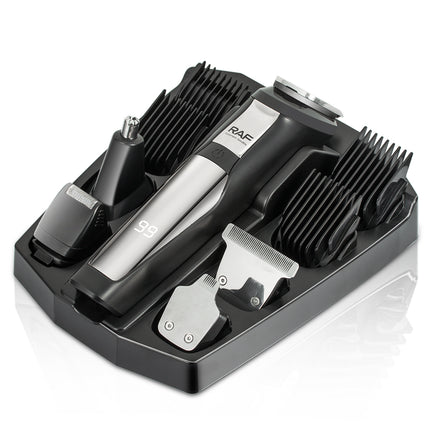 RAF Men Grooming Kit | 13-in-1 | 4 Replaceable Blade Heads | USB Charge Intelligent Operation | Safe Performance