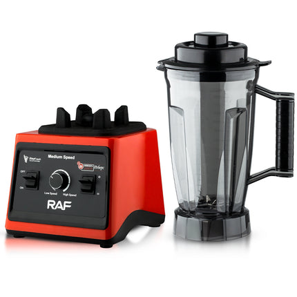 RAF 2-IN-1 Electric Blender | 800W | 3L Capacity | Fast Start | Strong Power | 8 Blades | Easy To Clean