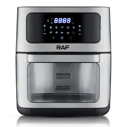 RAF Air Fryer | 14Litre Capacity | 1800W | Nonstick Cookware Coating | 90-Minute Timer | 304 Stainless Steel Heating Pipe