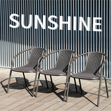 Black Rattan Outdoor Chair – Patio/Garden Use